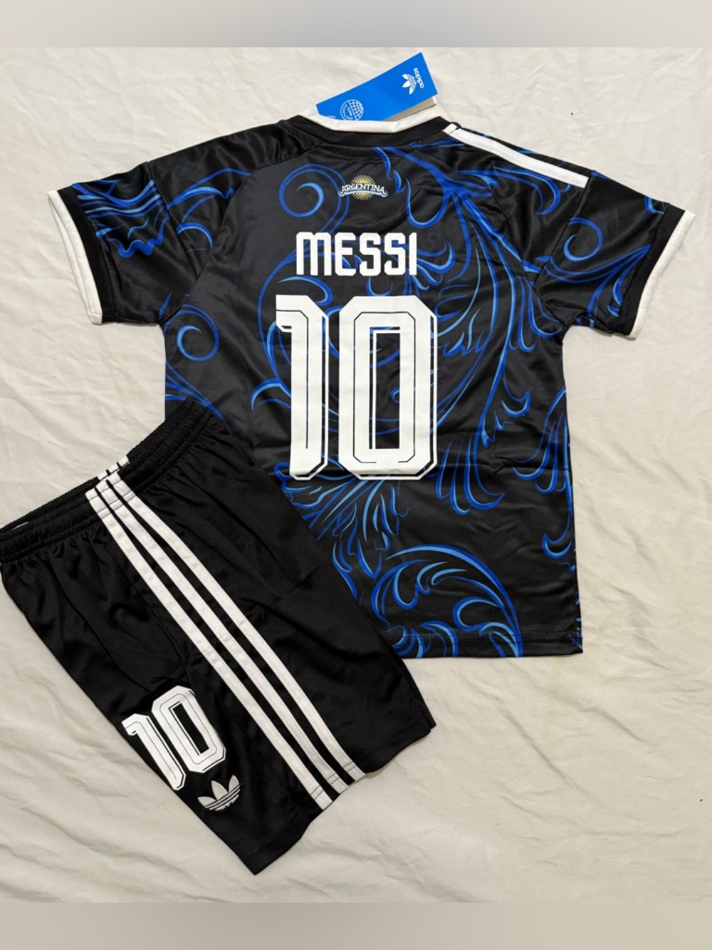 Argentina 2025-26 Home Away kids Soccer Jersey set # Messi 10 #size 20-28 - Picture 2 of 3
